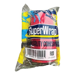 SuperWrap CoCom Bandage Red 4"